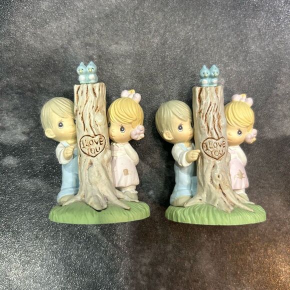 1989-1991 Precious Moments Mini Plastic Collectible Figurines Bundle of 8 - Picture 10 of 10